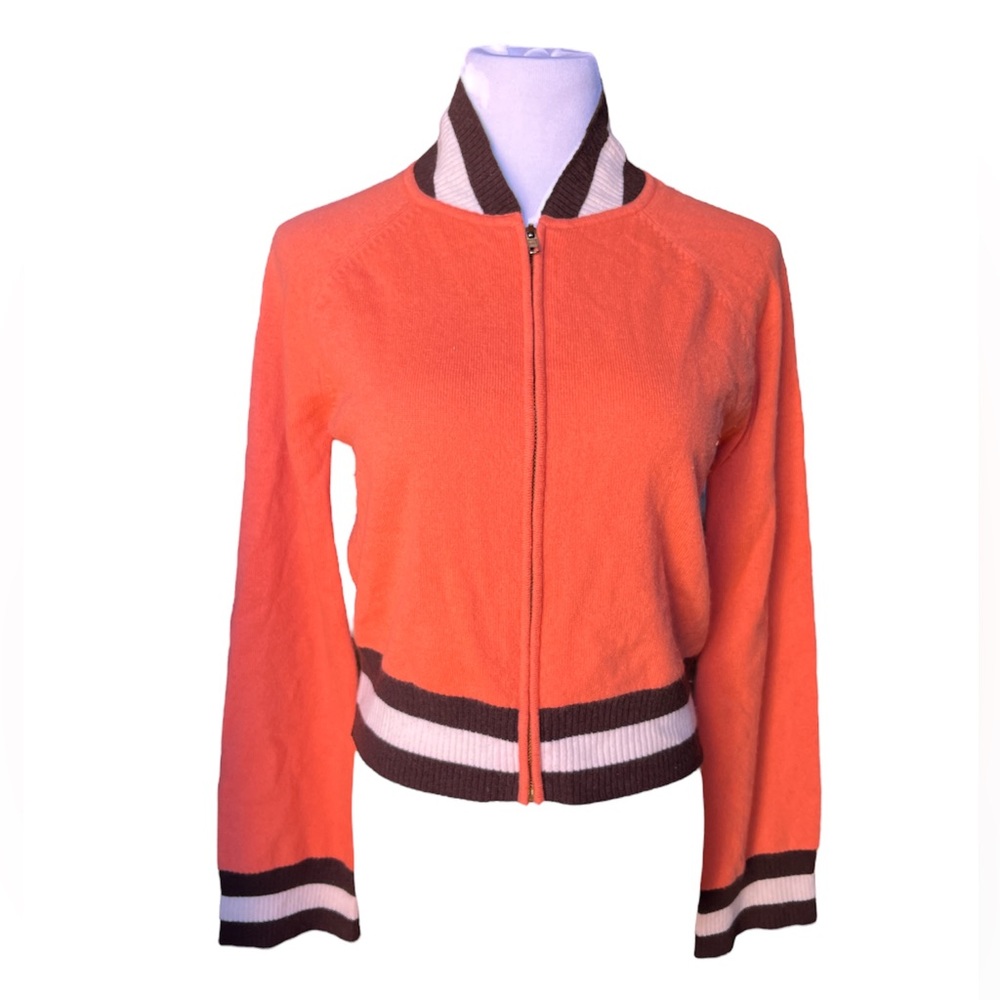 Evolve Cashmere Zip Up Sweater - image 1